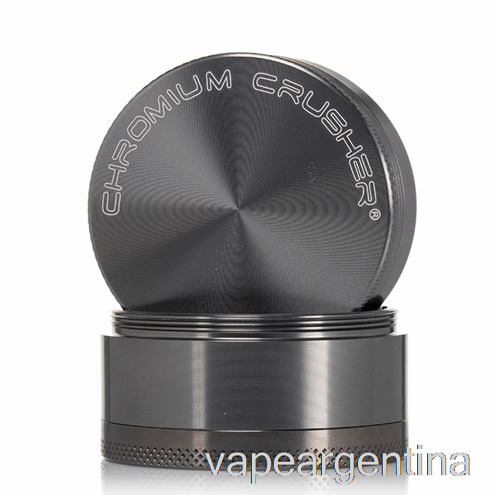 Trituradora De Cromo 2.2 Pulgadas Molinillo De 4 Piezas Gris Vape Argentina
